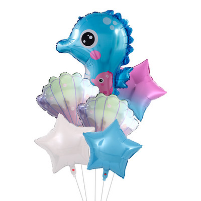 6 τμχ Under Sea Ocean World Balloons Animal Jellyfish Octopus Sea Party Theme Παιδικό πάρτι γενεθλίων Διακόσμηση για ντους μωρού