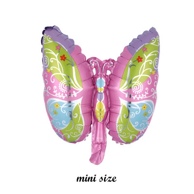 1 tk värviline liblikas alumiiniumkile õhupall Palju õnne sünnipäevaks ühe aasta vanused peokaunistused vabas õhus