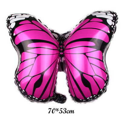 1 tk värviline liblikas alumiiniumkile õhupall Palju õnne sünnipäevaks ühe aasta vanused peokaunistused vabas õhus