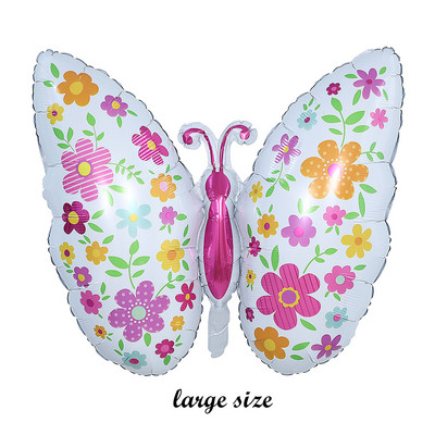 1 tk värviline liblikas alumiiniumkile õhupall Palju õnne sünnipäevaks ühe aasta vanused peokaunistused vabas õhus