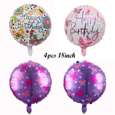 1 tk värviline liblikas alumiiniumkile õhupall Palju õnne sünnipäevaks ühe aasta vanused peokaunistused vabas õhus