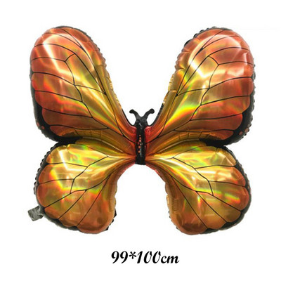 1 tk värviline liblikas alumiiniumkile õhupall Palju õnne sünnipäevaks ühe aasta vanused peokaunistused vabas õhus