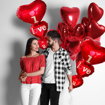 Red Heart Romantic Happy Valentine I love you Spanish Te Amo Foil Balloon Wedding Anniversary Proposal Arrangement Decorat