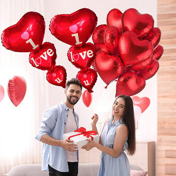 Red Heart Romantic Happy Valentine I love you Spanish Te Amo Foil Balloon Wedding Anniversary Proposal Arrangement Decorat