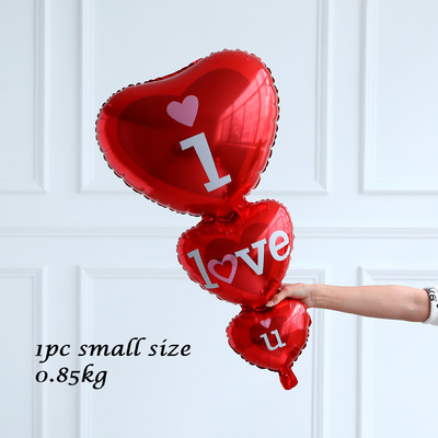 Sarkana sirds romantiska Priecīgu Valentīna dienu es tevi mīlu spāņu Te Amo folija balons kāzu gadadiena piedāvājums vienošanās dekors