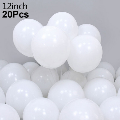5/10/12/18/24/36 hüvelykes matt tiszta fehér léggömb nagy latex ballon dekoráció születésnapi esküvői parti dekorációhoz babazuhany kellékek