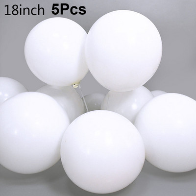 5/10/12/18/24/36 hüvelykes matt tiszta fehér léggömb nagy latex ballon dekoráció születésnapi esküvői parti dekorációhoz babazuhany kellékek