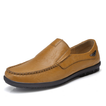 Мъжки обувки от  кожа Луксозна марка Мъжки ежедневни обувки Ръчно изработени мъжки мокасини Мокасини Дишащи обувки за шофиране Zapatos Hombre