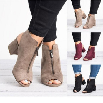 Дамски сандали Comemore, модни ежедневни римски обувки със средни токчета, сандали с отворени пръсти, женски 43 2023 г., нови летни дамски обувки с гръб