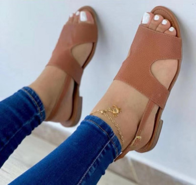 2023. aasta suvi uue moe naiste sandaalid Leopard Avatud varbaga Rooma sandaalid naistele Lameda pandlaga Gladiaatori sandaalid Zapatos