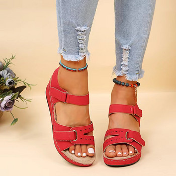 Дамски сандали Летни високи токчета Sandalias Mujer Дамски клинове с отворени пръсти 2023 г. Нови сандали на платформа Луксозни токчета Sandalias Mujer