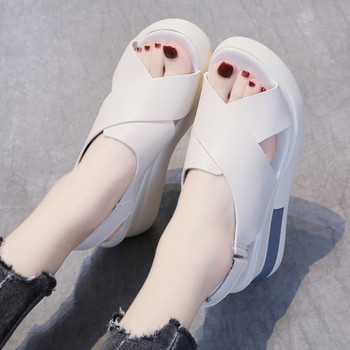 Модни дамски сандали с отворени пръсти Лято 2023 Нови меки плажни сандали Дамски ортопедични сандали с катарама Дамски ортопедични сандали Дамски обувки