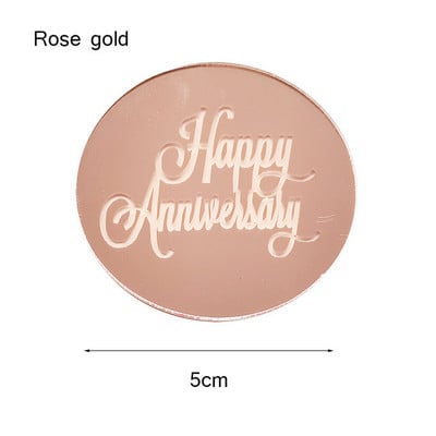INS New Happy Birthday Cake Topper Acrilic Gold Birthday Oh Baby Cupcake Topper pentru Baby Shower Decoratiuni pentru Tort