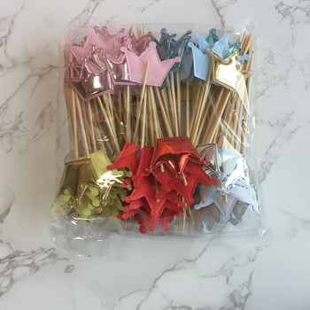 20 бр. Mini Heart Star Cupcake Toppers Cake Topper Decorating Picks Детска сватба, рожден ден Декорации за партита Baby Shower Сувенири