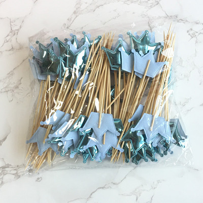 20 бр. Mini Heart Star Cupcake Toppers Cake Topper Decorating Picks Детска сватба, рожден ден Декорации за партита Baby Shower Сувенири