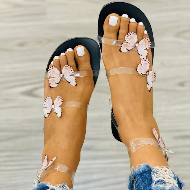 2022 νέα καλοκαιρινά γυναικεία παπούτσια γυναικεία σανδάλια λευκά λουλούδια φλατ σανδάλια γυναικεία μποέμ casual παπούτσια παραλίας γυναίκες