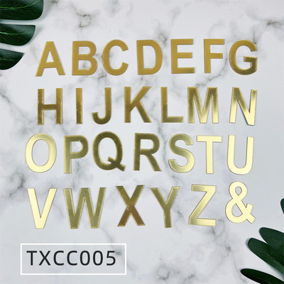 Zelta spoguļa akrila kūkas dekorācija Daudz laimes dzimšanas dienā Lielo angļu burtu komplekts Kāzu ballītes kūkas virsmaizīte cupcake ieliktnis karodziņš