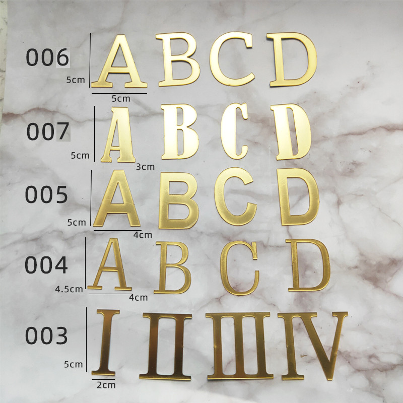 Zelta spoguļa akrila kūkas dekorācija Daudz laimes dzimšanas dienā Lielo angļu burtu komplekts Kāzu ballītes kūkas virsmaizīte cupcake ieliktnis karodziņš