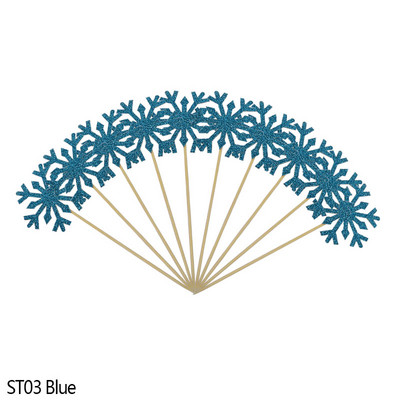 20/50 buc Topper pentru tort cu fulgi de nea pentru fetiță, pentru aniversarea de Crăciun, pentru cupcake, pentru baby shower, petrecere de nuntă, accesorii decor pentru prăjituri cu sclipici