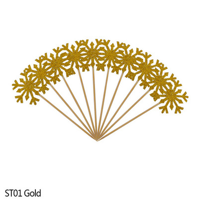 20/50 buc Topper pentru tort cu fulgi de nea pentru fetiță, pentru aniversarea de Crăciun, pentru cupcake, pentru baby shower, petrecere de nuntă, accesorii decor pentru prăjituri cu sclipici