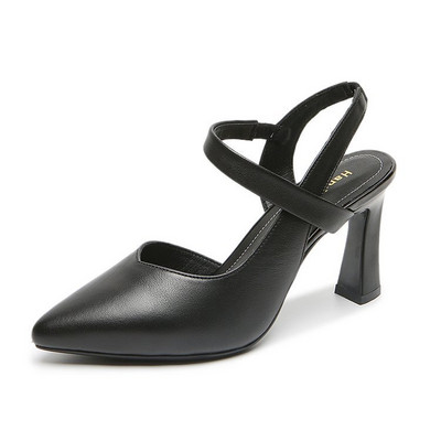 Női divatos Baotou magassarkú szandál 2023. nyári pántos Gladiátor szandál Hátsó vékony sarkú bőrszandál 34-41-es nagyméretű