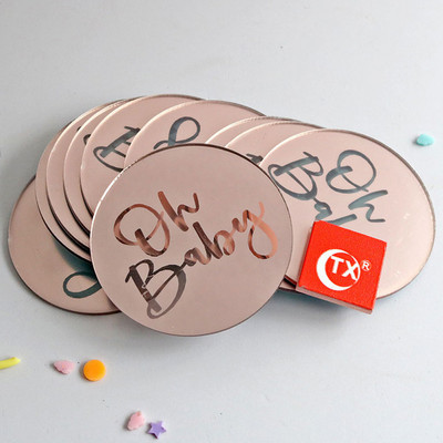 INS Új Boldog Születésnapi Tortafedő Akril Arany Születésnapi Ó Baby Cupcake Topper Baby Showerhez Születésnapi Party tortadíszek