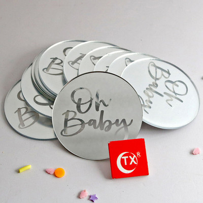 INS Új Boldog Születésnapi Tortafedő Akril Arany Születésnapi Ó Baby Cupcake Topper Baby Showerhez Születésnapi Party tortadíszek