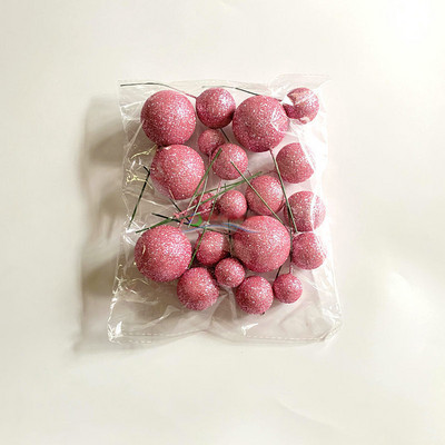 20 DB tortafestő golyóskészlet, 2-4 cm-es gömbök, barkácsolj születésnapi tortadíszítést esküvői csillogó labdákhoz