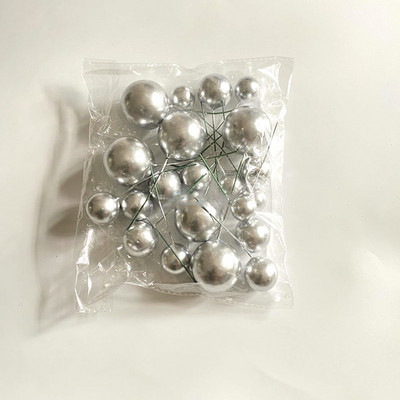 20 DB tortafestő golyóskészlet, 2-4 cm-es gömbök, barkácsolj születésnapi tortadíszítést esküvői csillogó labdákhoz