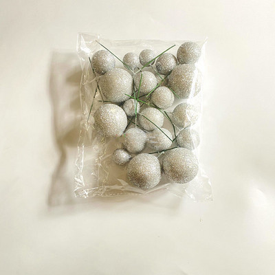 20 DB tortafestő golyóskészlet, 2-4 cm-es gömbök, barkácsolj születésnapi tortadíszítést esküvői csillogó labdákhoz