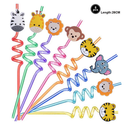 Baby Shower Safari Jungle Animals Θέμα Cupcake Toppers Forest Θέμα για πάρτι γενεθλίων για παιδιά και ενήλικες Διακόσμηση πάρτι
