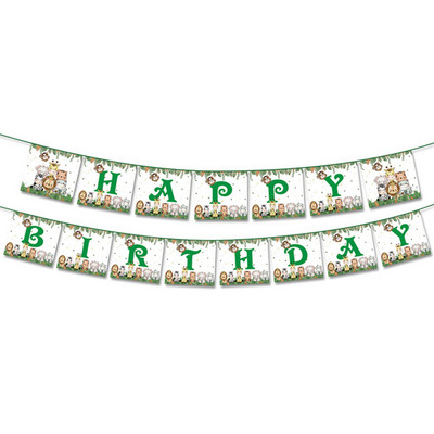 Baby Shower Safari Jungle Animals Θέμα Cupcake Toppers Forest Θέμα για πάρτι γενεθλίων για παιδιά και ενήλικες Διακόσμηση πάρτι