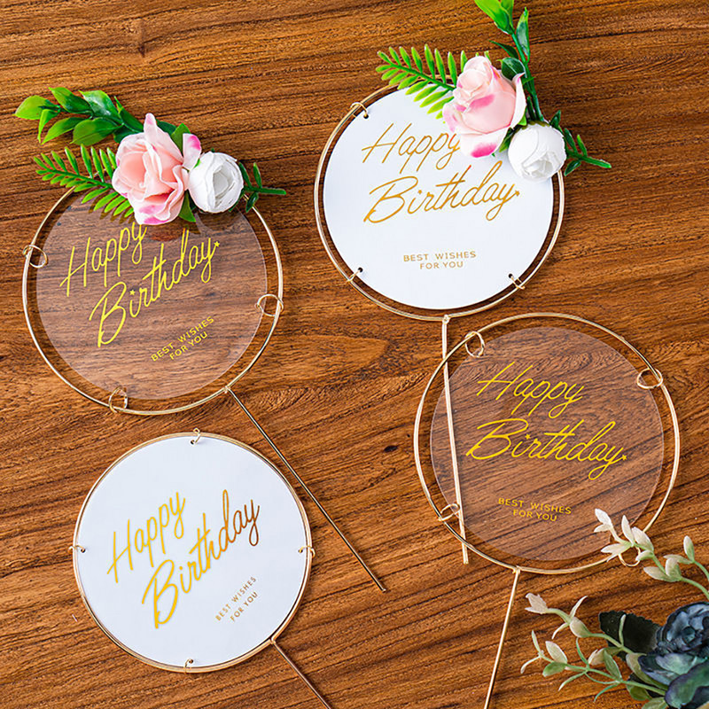 1/10/12 vnt Auksinių drugelių tortų papuošimai su gimtadieniu akrilo torto viršaus modeliavimas drugeliai vestuvių vakarėlio dekoras