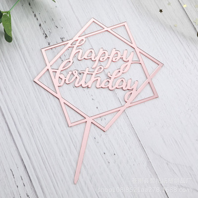 10 DB/SET Akril tortafedő Arany villogó tortafedő Boldog születésnapi parti dekoráció otthoni parti kellékekhez Cupcake fedő