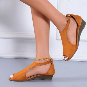 2023 Νέος σχεδιαστής πέδιλα με μεσαία τακούνια πλατφόρμα Casual παπούτσια Γυναικείες σφήνες καλοκαιρινές παντόφλες παραλίας Παπούτσια για περπάτημα σαγιονάρες