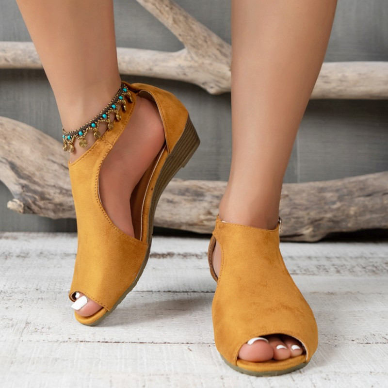 2023. gada jauna dizainera vidēja papēža sandales Platformas ikdienas apavi Sieviešu ķīļi Vasaras čības Pludmales apavi pastaigu čības, slidkalniņi