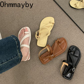 Καλοκαίρι 2023 Νέο γυναικείο σανδάλι Στενό λουράκι Γυναικεία κομψά παπούτσια Gladiator Γυναικεία μαλακή σόλα για εξωτερικούς χώρους Σανδάλια