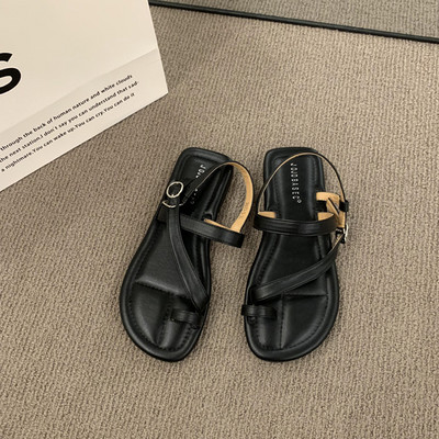 Καλοκαίρι 2023 Νέο γυναικείο σανδάλι Στενό λουράκι Γυναικεία κομψά παπούτσια Gladiator Γυναικεία μαλακή σόλα για εξωτερικούς χώρους Σανδάλια