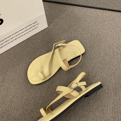 Καλοκαίρι 2023 Νέο γυναικείο σανδάλι Στενό λουράκι Γυναικεία κομψά παπούτσια Gladiator Γυναικεία μαλακή σόλα για εξωτερικούς χώρους Σανδάλια