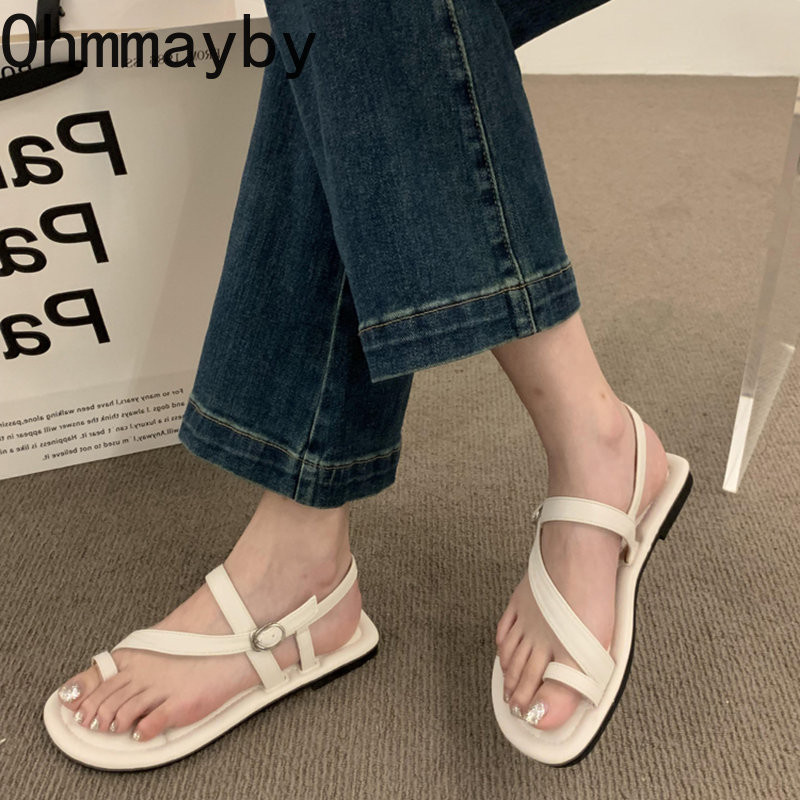 Καλοκαίρι 2023 Νέο γυναικείο σανδάλι Στενό λουράκι Γυναικεία κομψά παπούτσια Gladiator Γυναικεία μαλακή σόλα για εξωτερικούς χώρους Σανδάλια