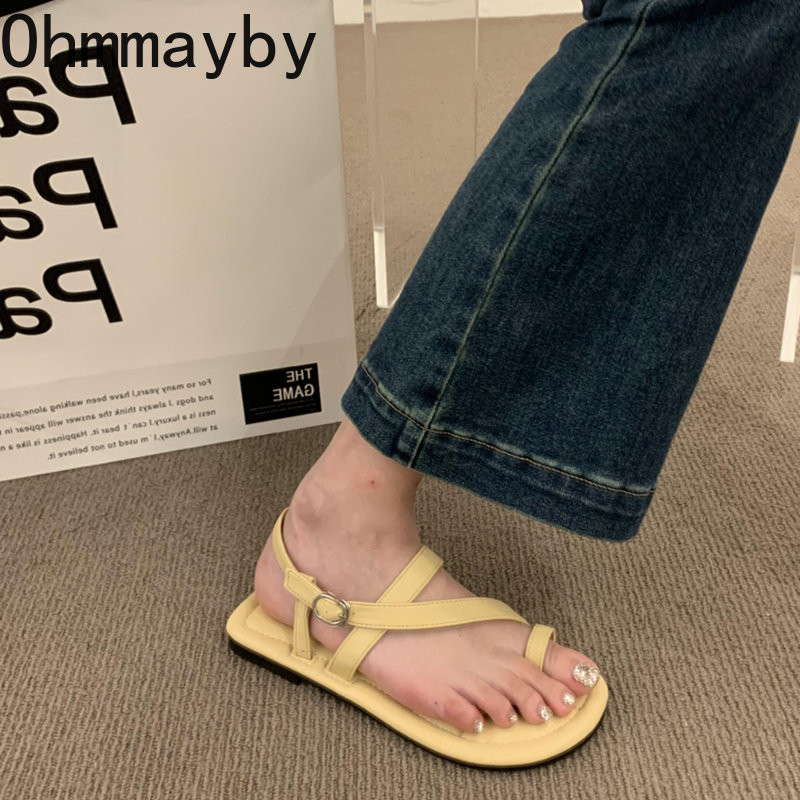 Καλοκαίρι 2023 Νέο γυναικείο σανδάλι Στενό λουράκι Γυναικεία κομψά παπούτσια Gladiator Γυναικεία μαλακή σόλα για εξωτερικούς χώρους Σανδάλια