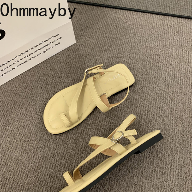 Καλοκαίρι 2023 Νέο γυναικείο σανδάλι Στενό λουράκι Γυναικεία κομψά παπούτσια Gladiator Γυναικεία μαλακή σόλα για εξωτερικούς χώρους Σανδάλια