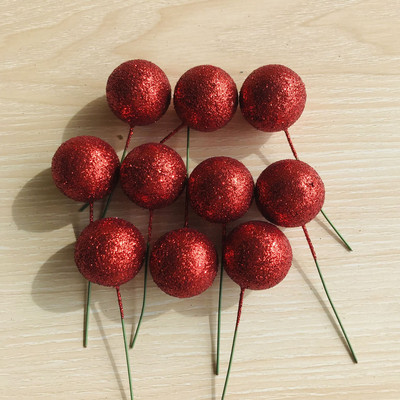 10 vnt. torto apmušalas auksinis sidabrinis rutulys su gimtadieniu torto kepurėlė „pasidaryk pats“ keksiukų vėliavėlė Vestuvių dekoras Kalėdų rutulio gimtadienio papuošimas