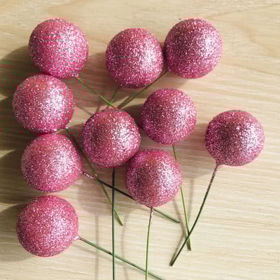 10 vnt. torto apmušalas auksinis sidabrinis rutulys su gimtadieniu torto kepurėlė „pasidaryk pats“ keksiukų vėliavėlė Vestuvių dekoras Kalėdų rutulio gimtadienio papuošimas