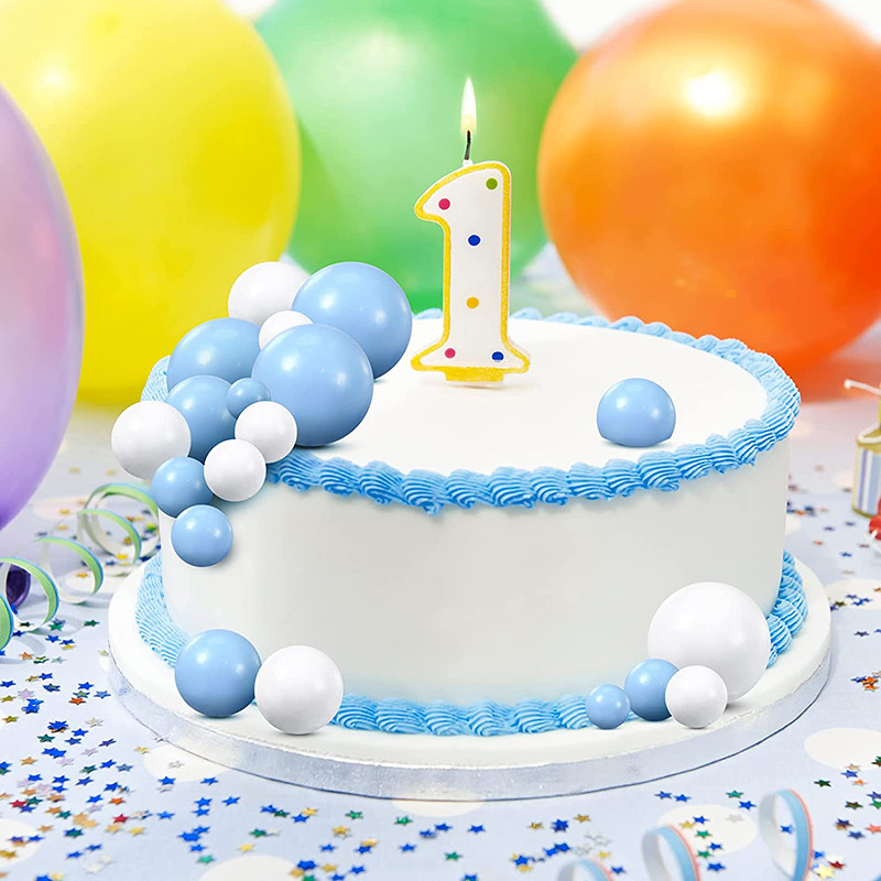 10 vnt. torto apmušalas auksinis sidabrinis rutulys su gimtadieniu torto kepurėlė „pasidaryk pats“ keksiukų vėliavėlė Vestuvių dekoras Kalėdų rutulio gimtadienio papuošimas