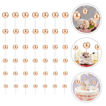 42Pcs топки Торти за торта Вложка за торта Декоративна топка Топка от пяна за торта за рожден ден Направи си сам Вложка за торта Подбира декорация Аксесоар за торта