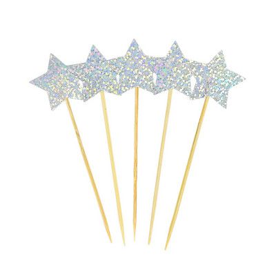 20 buc. Topper pentru tort cu sclipici La mulți ani, cu focuri de artificii colorate, cu ciucuri, pentru cupcake, pentru nunta, pentru baby shower, pentru coacere, pentru desert, pentru decor de tort