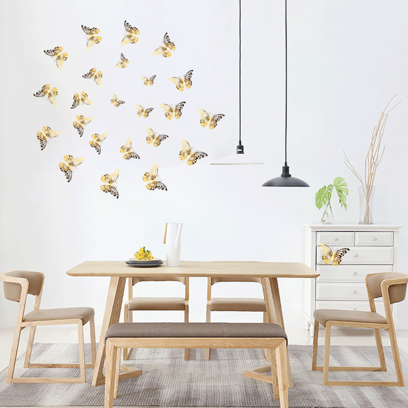 12 tk 3D Butterfly paberist sünnipäevakoogi katteplaadid Õõnesküpsetuskoogipealsed Kodukaunistused Kleebised Seinakunst Pulmapeo kaunistus