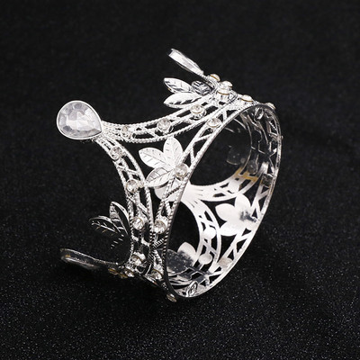 1 gab. Tiara zelta krāsas kroņa kūkas virsma Dekoratīvi eleganti kāzu kūkas princeses dzimšanas dienas dekorācijas ballīšu piederumi