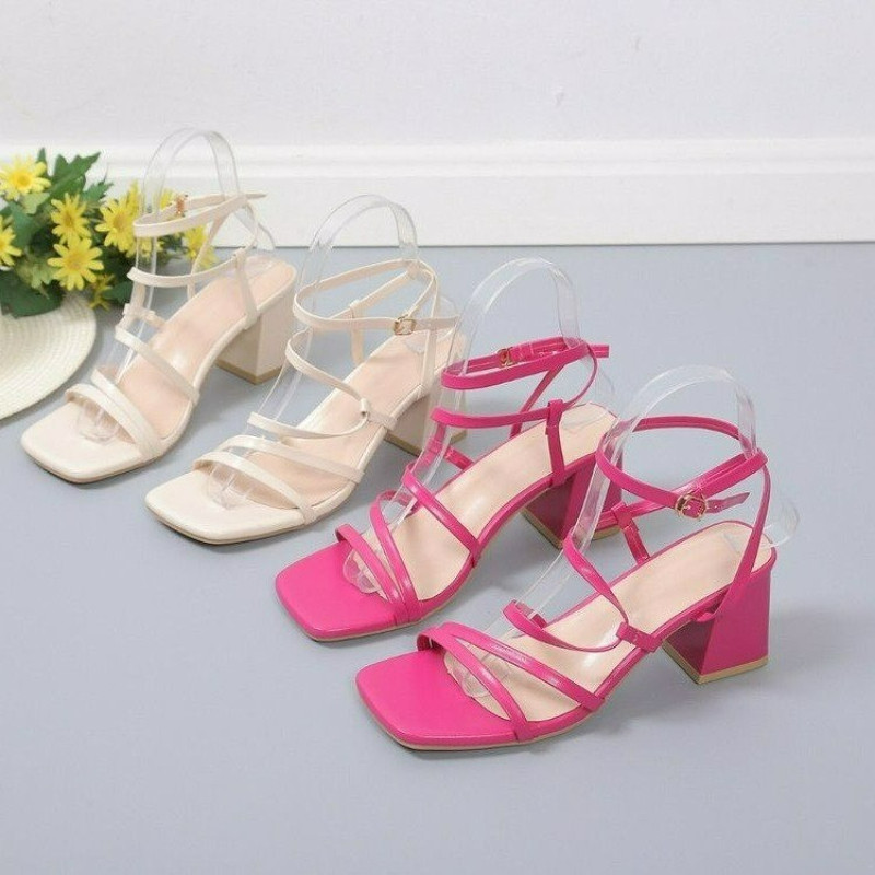Sieviešu apavi 2023. g. Modernas sandales Sieviešu sandales Vasaras ballīšu sandales Sieviešu kurpes ar augstpapēžu kurpēm sievietēm